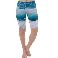 Waves Cropped Leggings  by nateshop