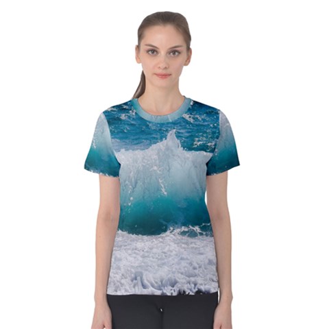 Waves Women s Cotton Tee by nateshop