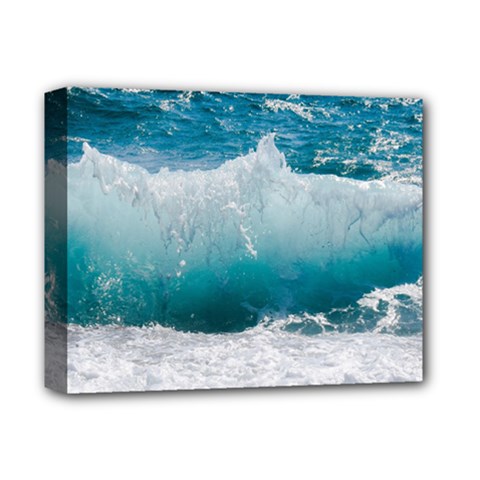 Waves Deluxe Canvas 14  X 11  (stretched) by nateshop