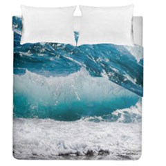 Waves Duvet Cover Double Side (queen Size) by nateshop