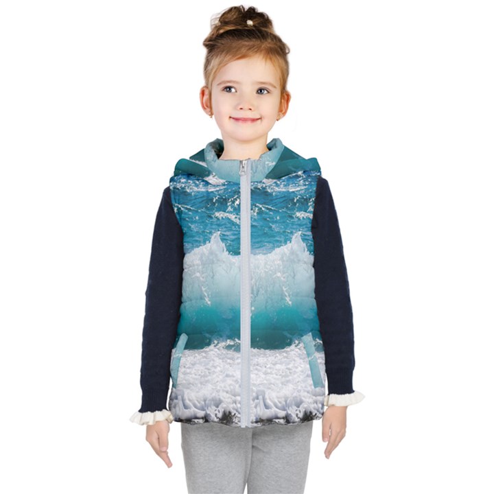 Waves Kids  Hooded Puffer Vest