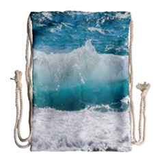 Waves Drawstring Bag (large) by nateshop