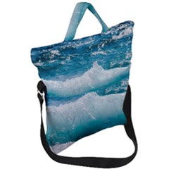 Waves Fold Over Handle Tote Bag by nateshop