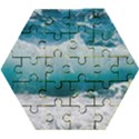 Waves Wooden Puzzle Hexagon View1