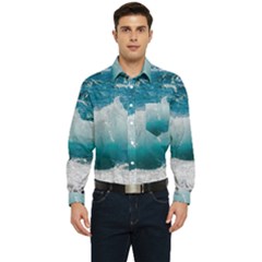 Waves Men s Long Sleeve Pocket Shirt  by nateshop