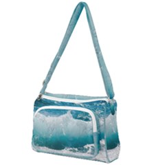 Waves Front Pocket Crossbody Bag by nateshop