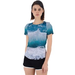 Waves Back Cut Out Sport Tee by nateshop