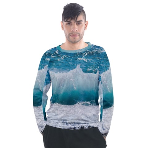 Waves Men s Long Sleeve Raglan Tee by nateshop