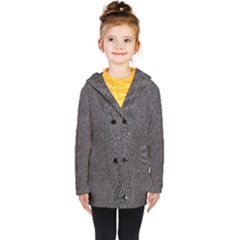 Texture-jeans Kids  Double Breasted Button Coat