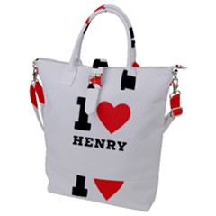 I Love Henry Buckle Top Tote Bag by ilovewhateva