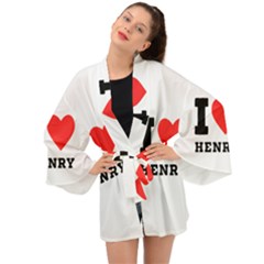 I Love Henry Long Sleeve Kimono by ilovewhateva