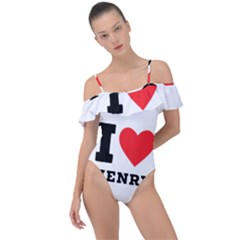 I Love Henry Frill Detail One Piece Swimsuit by ilovewhateva