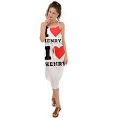 I Love Henry Waist Tie Cover Up Chiffon Dress by ilovewhateva