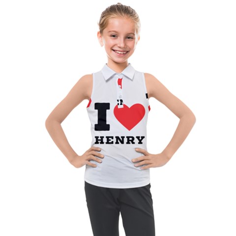 I Love Henry Kids  Sleeveless Polo Tee by ilovewhateva