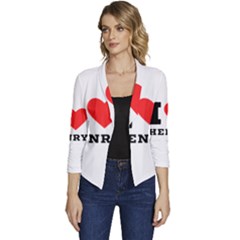 I Love Henry Women s Casual 3/4 Sleeve Spring Jacket by ilovewhateva