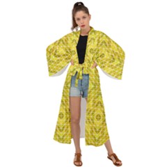 Tile Maxi Kimono by nateshop