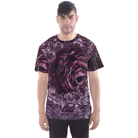 Rose Mandala Men s Sport Mesh Tee by MRNStudios