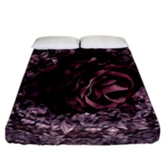 Rose Mandala Fitted Sheet (california King Size) by MRNStudios