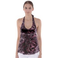 Rose Mandala Babydoll Tankini Top by MRNStudios