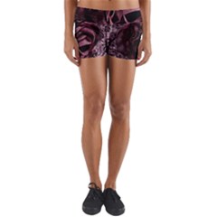 Rose Mandala Yoga Shorts by MRNStudios