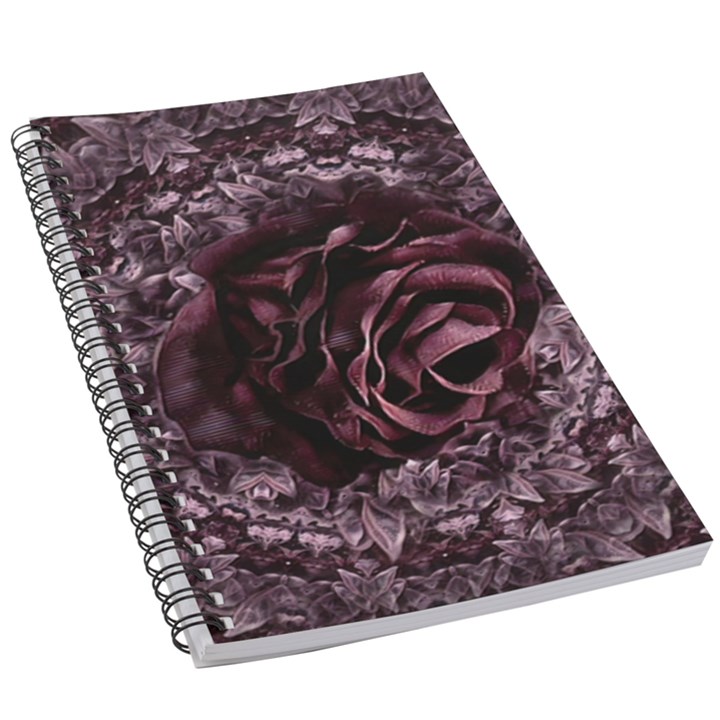 Rose Mandala 5.5  x 8.5  Notebook