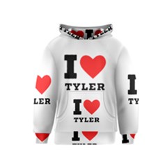 I Love Tyler Kids  Pullover Hoodie by ilovewhateva