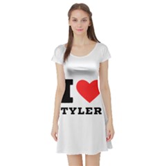 I Love Tyler Short Sleeve Skater Dress by ilovewhateva