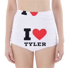 I Love Tyler High-waisted Bikini Bottoms by ilovewhateva