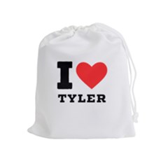 I Love Tyler Drawstring Pouch (xl) by ilovewhateva