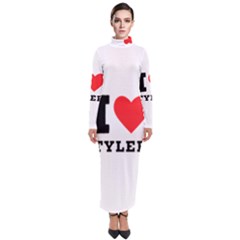 I Love Tyler Turtleneck Maxi Dress by ilovewhateva