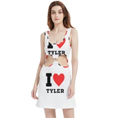 I Love Tyler Velour Cutout Dress by ilovewhateva