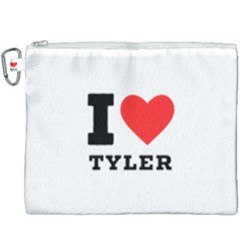 I Love Tyler Canvas Cosmetic Bag (xxxl) by ilovewhateva