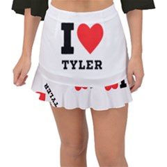 I Love Tyler Fishtail Mini Chiffon Skirt by ilovewhateva