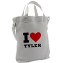 I love tyler Canvas Messenger Bag View2