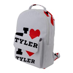 I Love Tyler Flap Pocket Backpack (large) by ilovewhateva