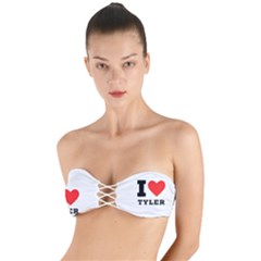 I Love Tyler Twist Bandeau Bikini Top by ilovewhateva