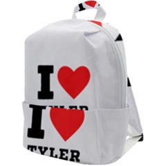 I Love Tyler Zip Up Backpack by ilovewhateva