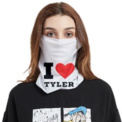 I Love Tyler Face Covering Bandana (two Sides) by ilovewhateva