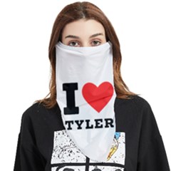 I Love Tyler Face Covering Bandana (triangle) by ilovewhateva