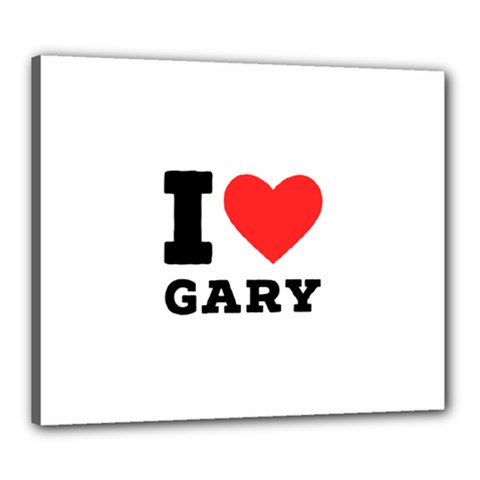 I Love Gary Canvas 24  X 20  (stretched) by ilovewhateva