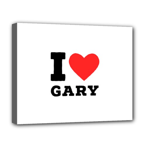 I Love Gary Deluxe Canvas 20  X 16  (stretched) by ilovewhateva