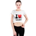 I love gary Crew Neck Crop Top View1