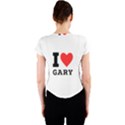 I love gary Crew Neck Crop Top View2