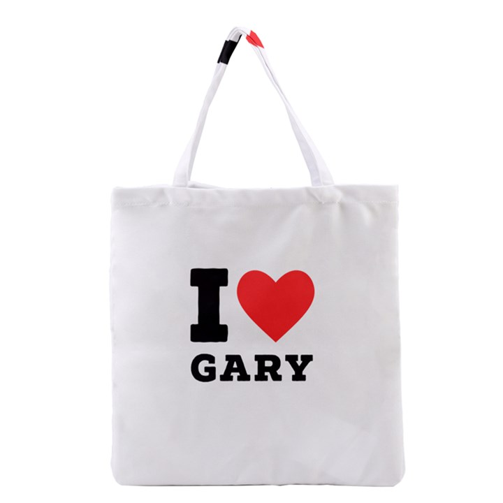 I love gary Grocery Tote Bag