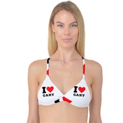 I Love Gary Reversible Tri Bikini Top by ilovewhateva