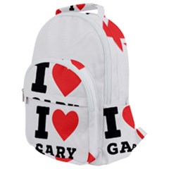 I Love Gary Rounded Multi Pocket Backpack by ilovewhateva