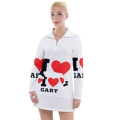 I Love Gary Women s Long Sleeve Casual Dress by ilovewhateva