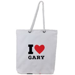 I Love Gary Full Print Rope Handle Tote (large) by ilovewhateva