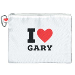 I Love Gary Canvas Cosmetic Bag (xxl) by ilovewhateva