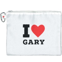 I Love Gary Canvas Cosmetic Bag (xxxl) by ilovewhateva